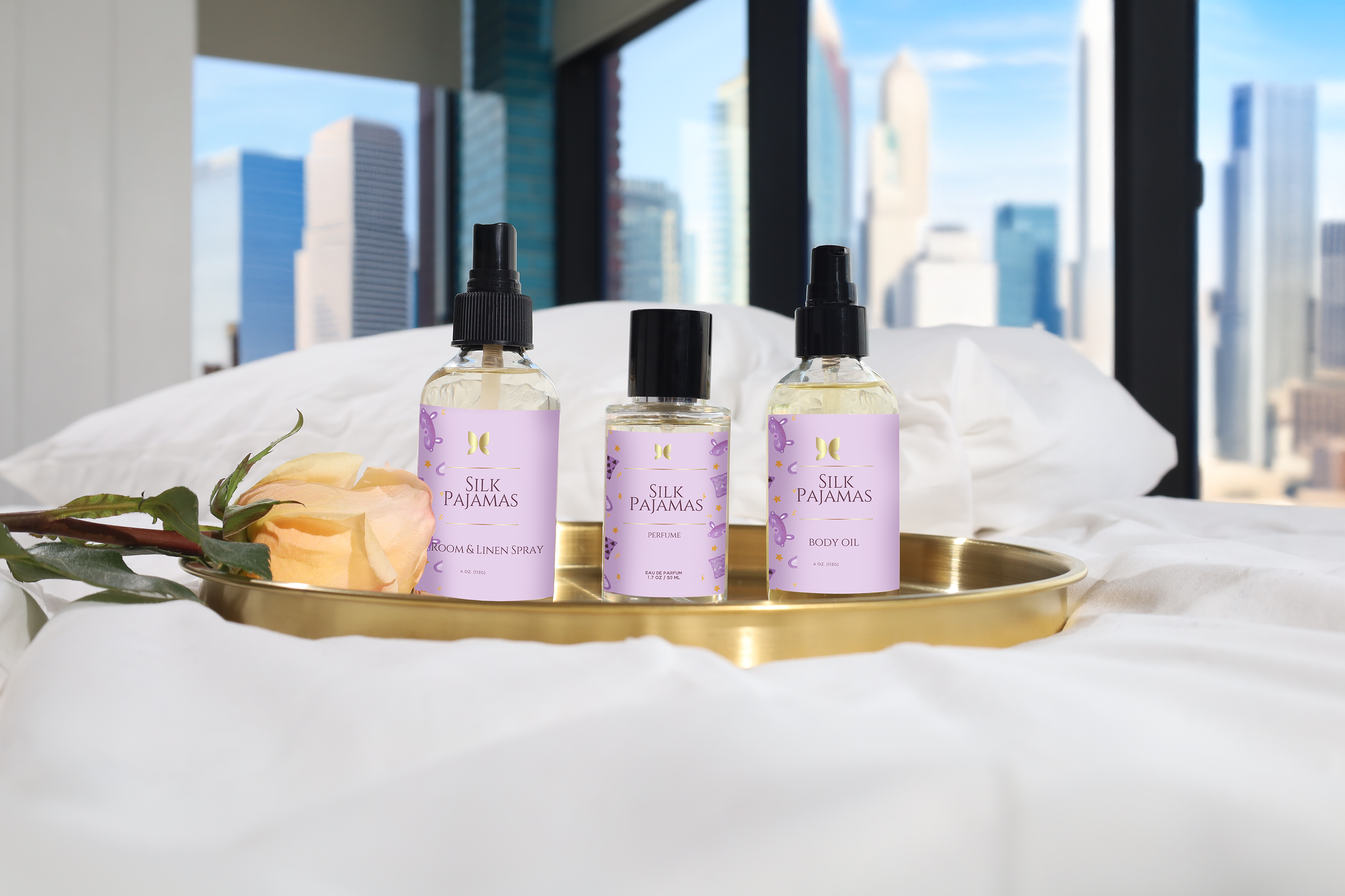 Silk Pajamas - Body Oil