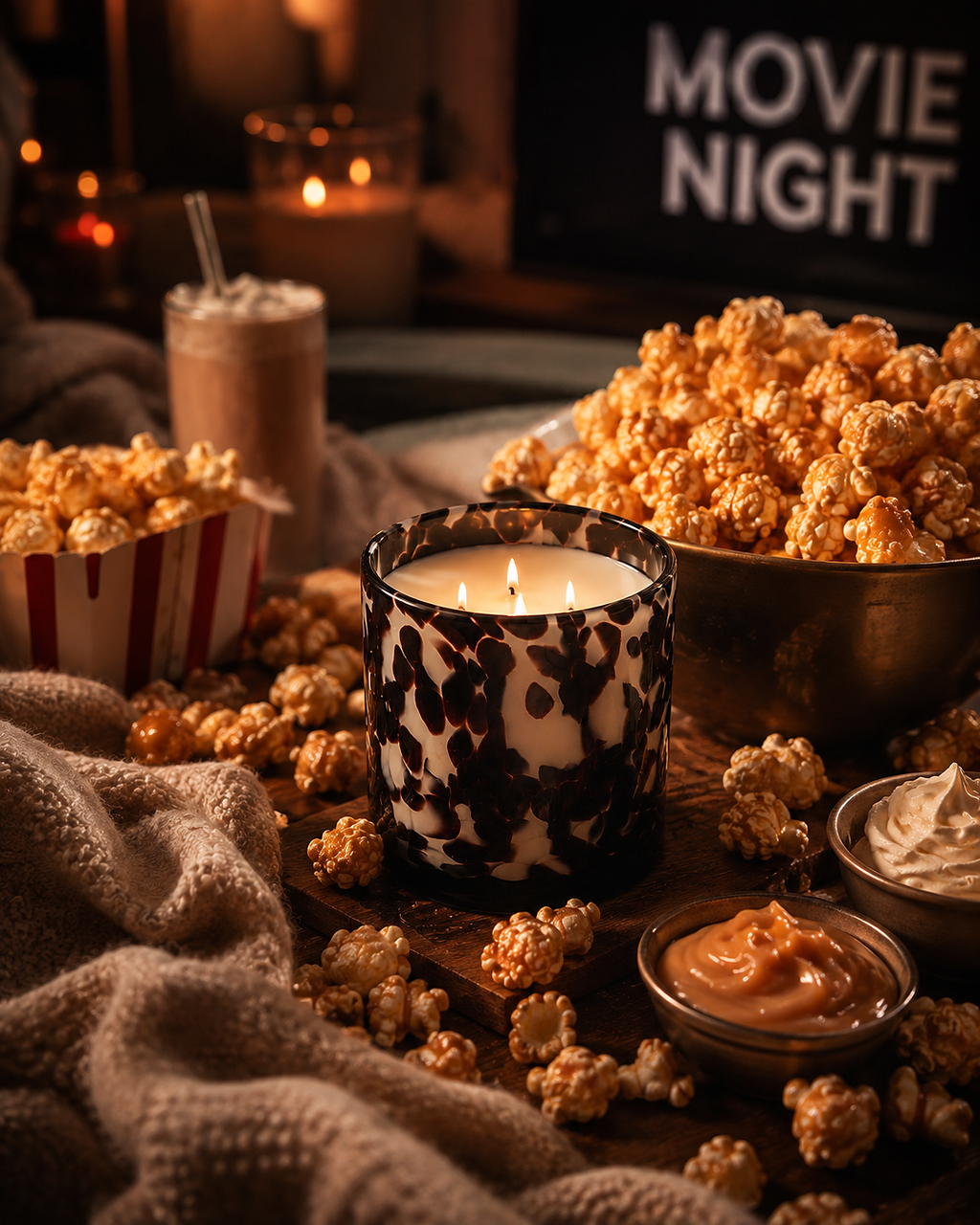 Movie Night-15oz-Black Pumpkin Candle