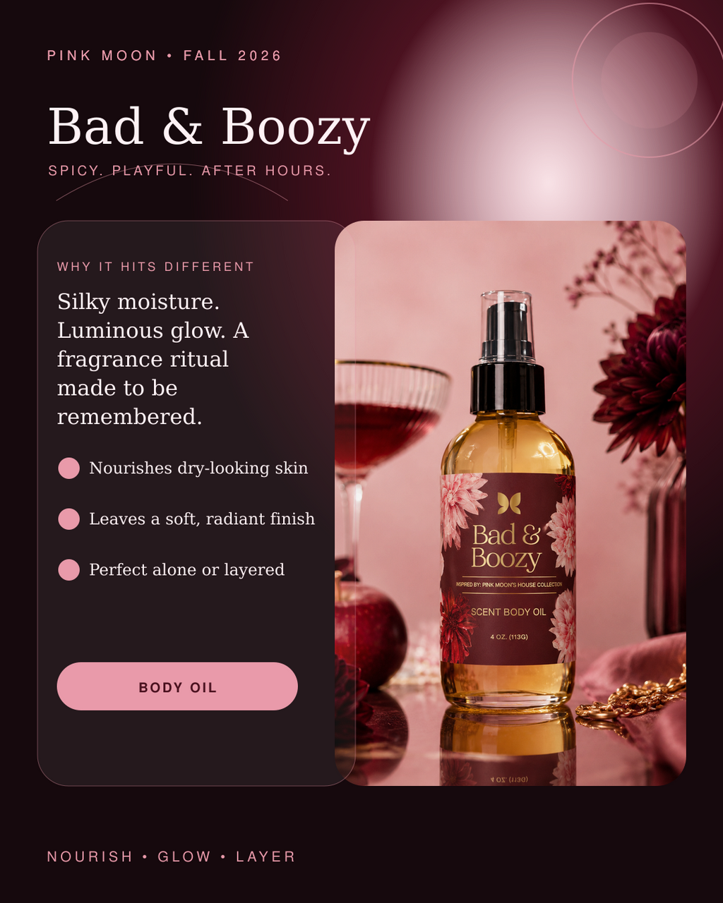 BAD & BOOZY — Scented Body Oil