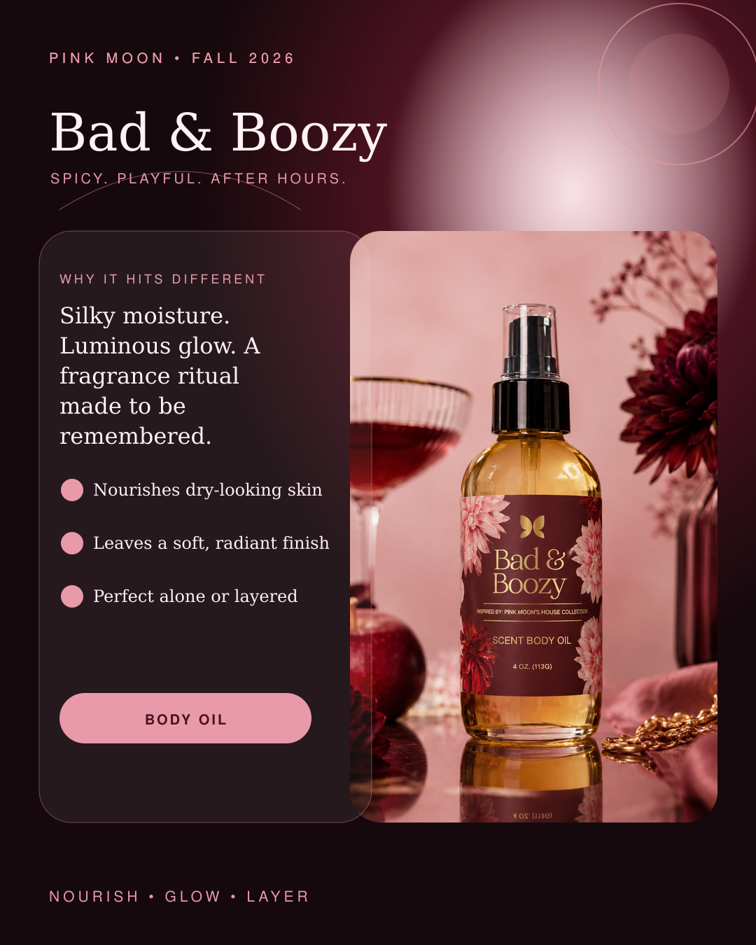 BAD & BOOZY — Scented Body Oil