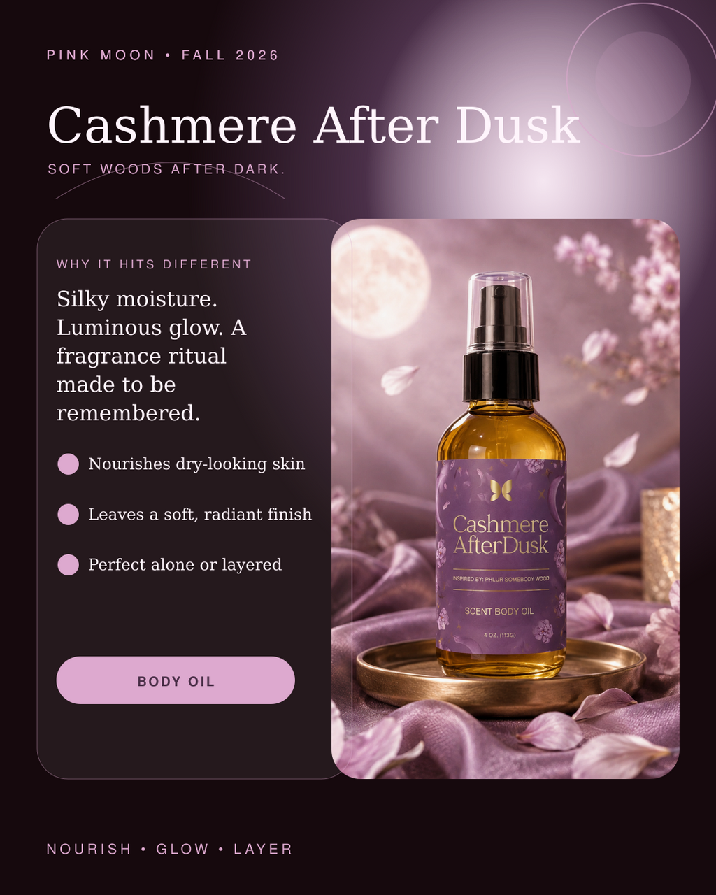 CASHMERE AFTER DUSK — Scented Body Oil
