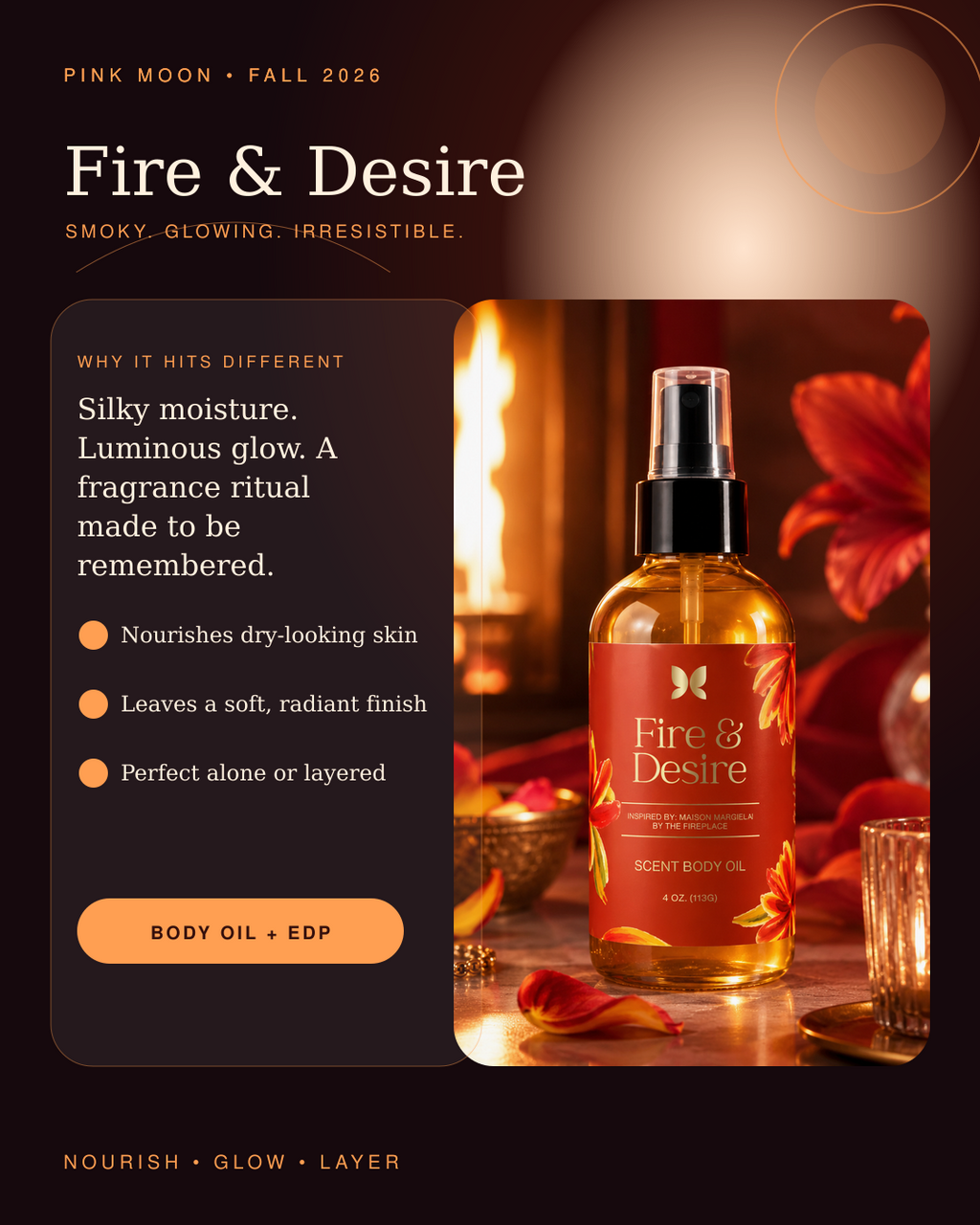 FIRE & DESIRE — Scented Body Oil
