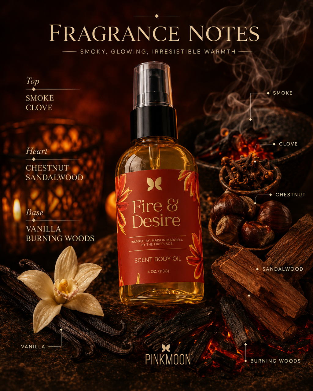FIRE & DESIRE — Scented Body Oil