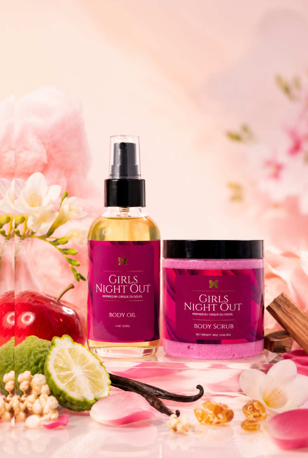 Girls Night Out Body Oil + Body Scrub Bundle