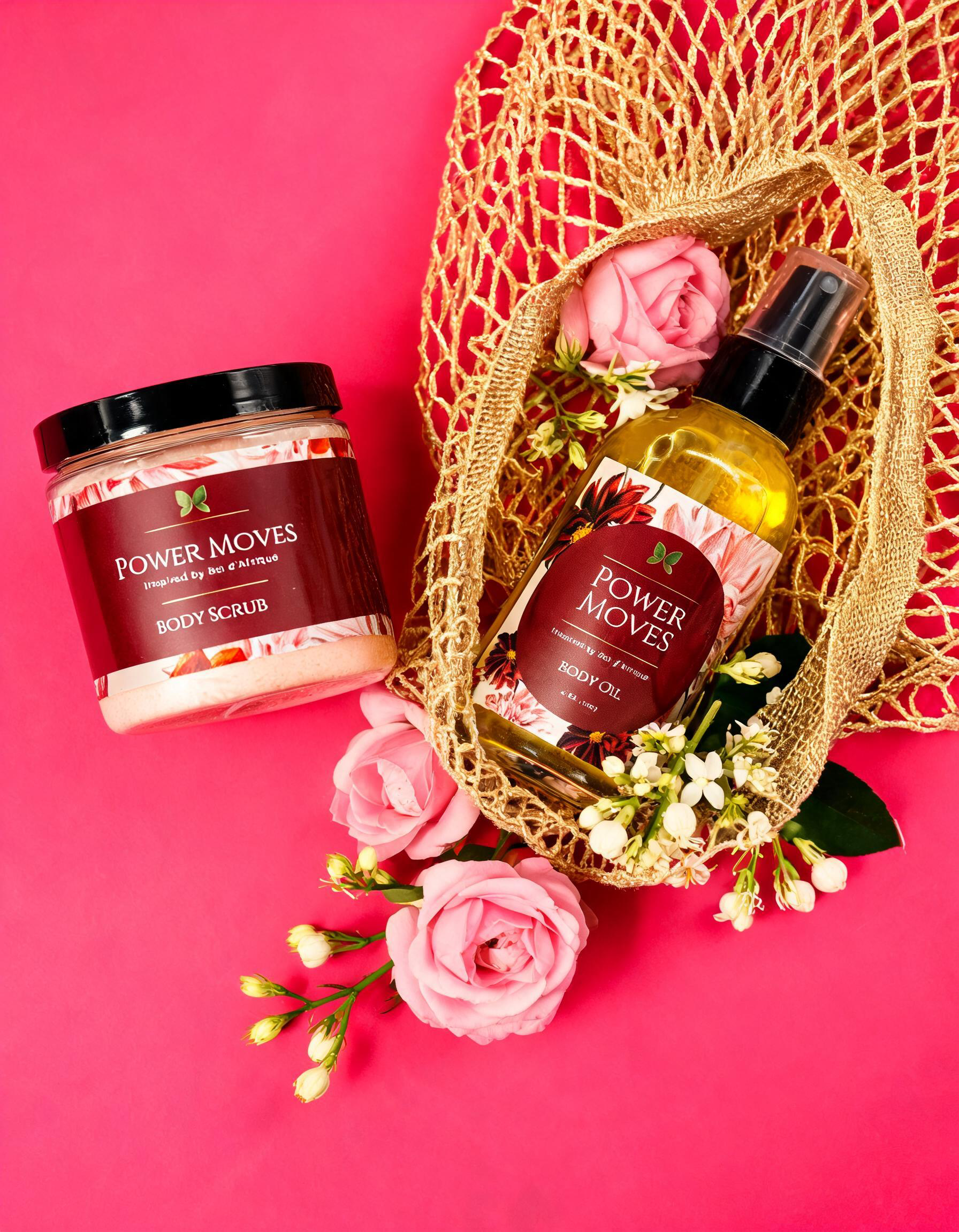 Power Moves Body Oil + Body Scrub Bundle