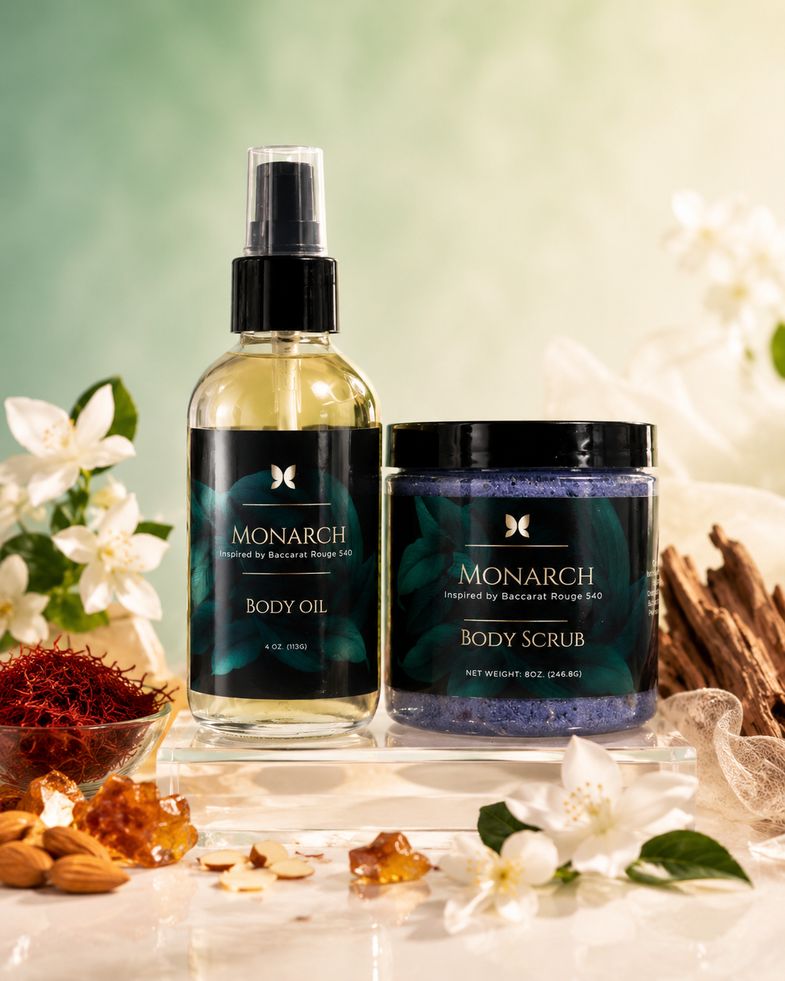 Monarch Body Oil + Body Scrub Bundle