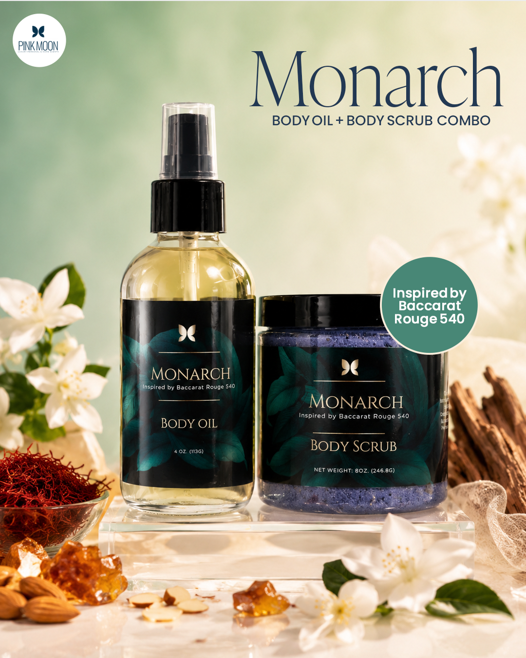 Monarch Body Oil + Body Scrub Bundle