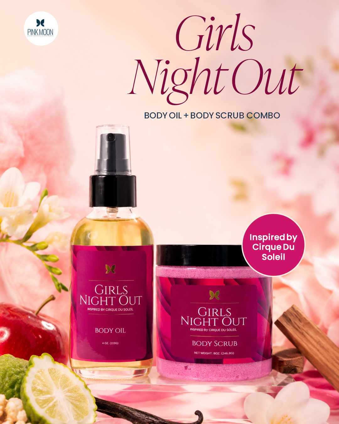 Girls Night Out Body Oil + Body Scrub Bundle
