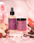 Rose & Lychee Body Oil + Body Scrub Bundle